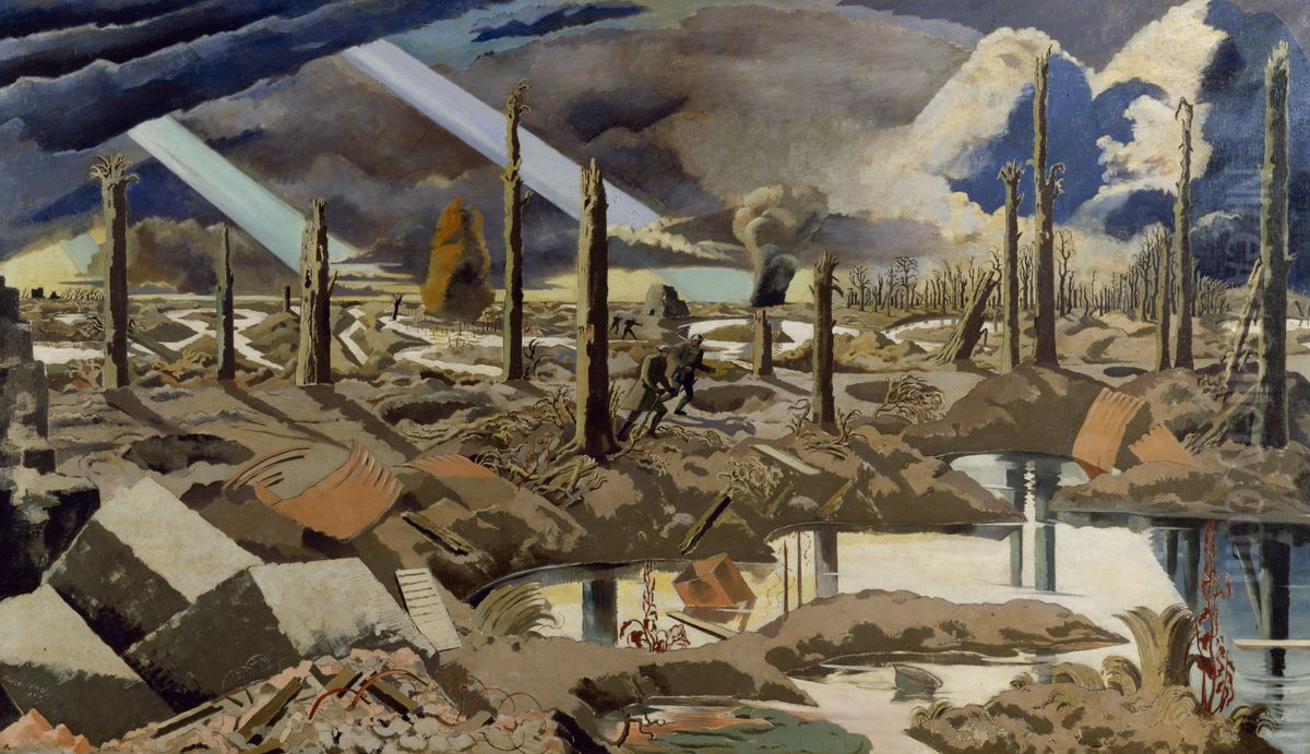 The Menin Road Oil Painting by Paul Nash
