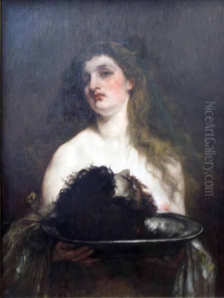 Salomea s golovoj Ioanna Oil Painting by Victor Muller