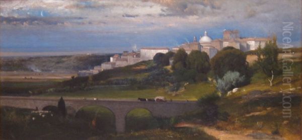 Ariccia Oil Painting by George Inness
