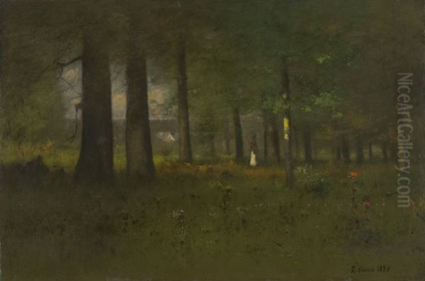 Edge of the Forest Oil Painting by George Inness