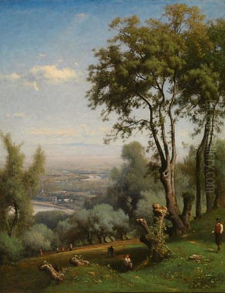 Near Perugia, Italy Oil Painting by George Inness