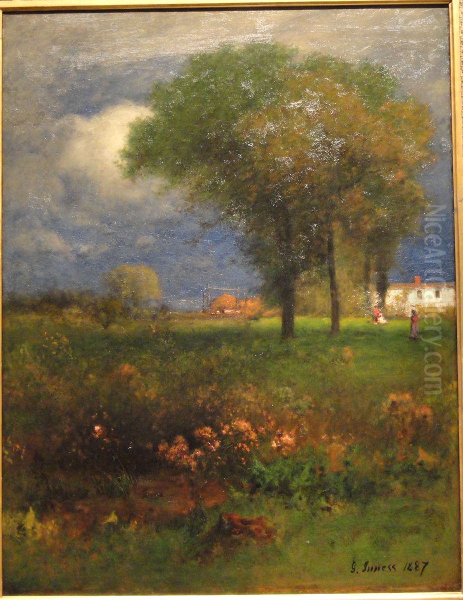 September Afternoon Oil Painting by George Inness