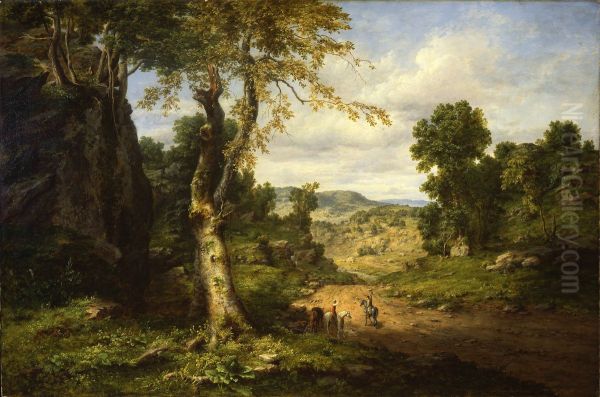 View in Berkshire County, Massachusetts, Clearing Off after a September Storm Oil Painting by George Inness