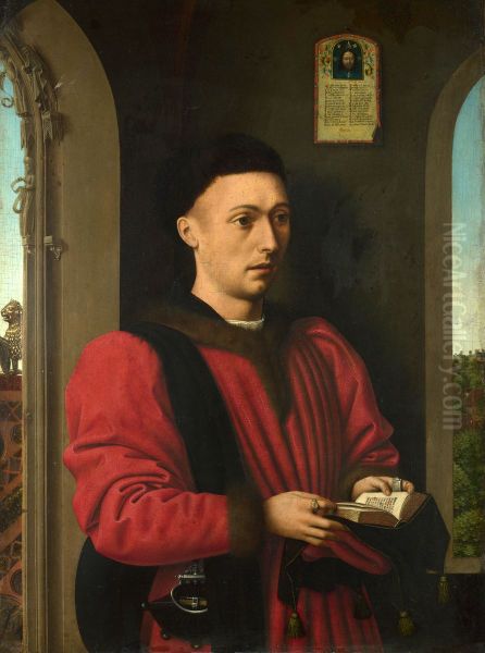 Portrait of a Young Man Oil Painting by Petrus Christus