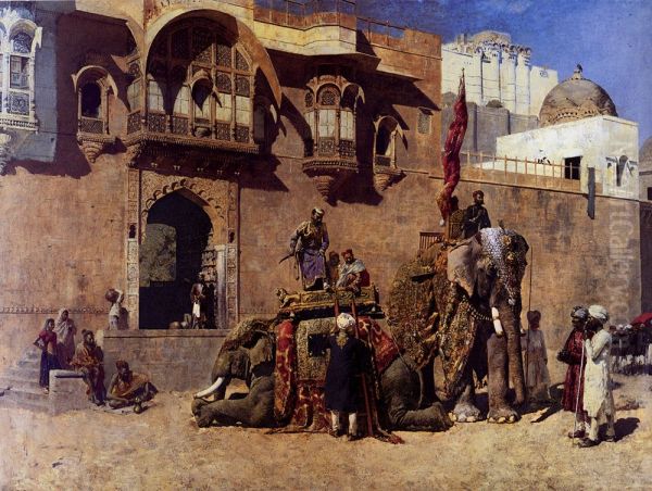 Raja of Jodhpur Oil Painting by Edwin Lord Weeks