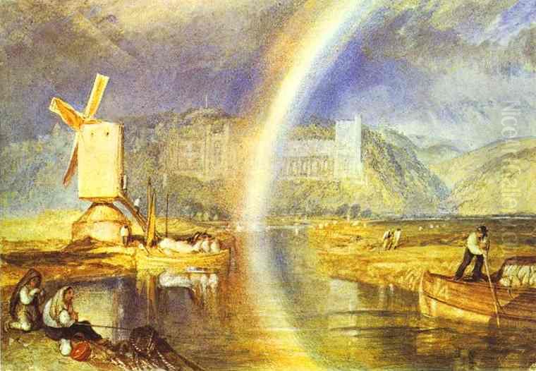 Arundel Castle, with Rainbow Oil Painting by J. M. W. Turner