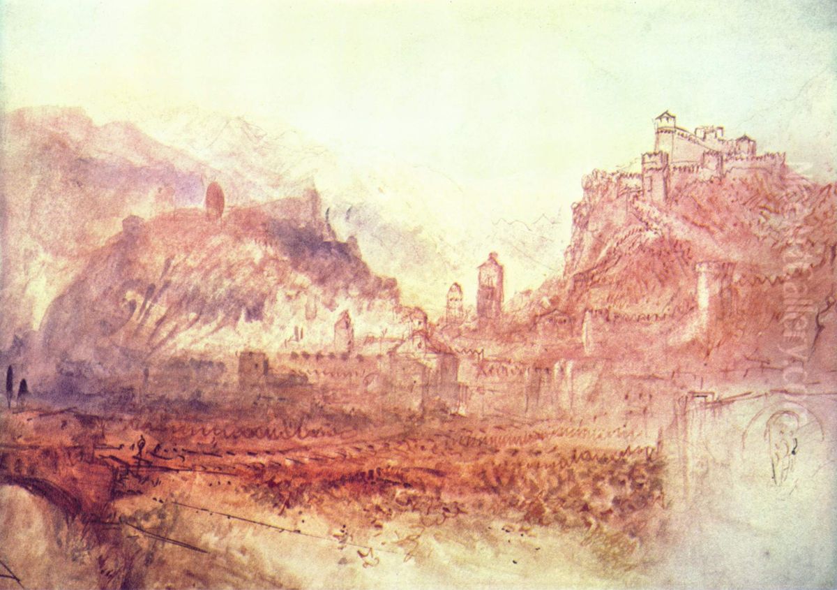 Bellinzona von Suden Oil Painting by J. M. W. Turner