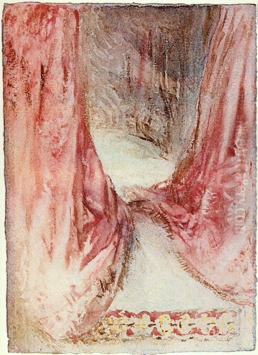 Ein Bett: Faltenwurfstudie Oil Painting by J. M. W. Turner