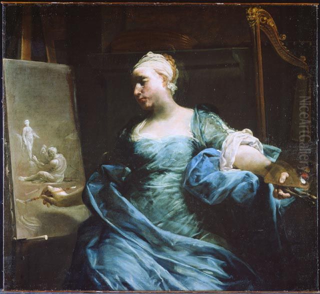 An Allegory of the Arts Oil Painting by Giuseppe Maria Crespi