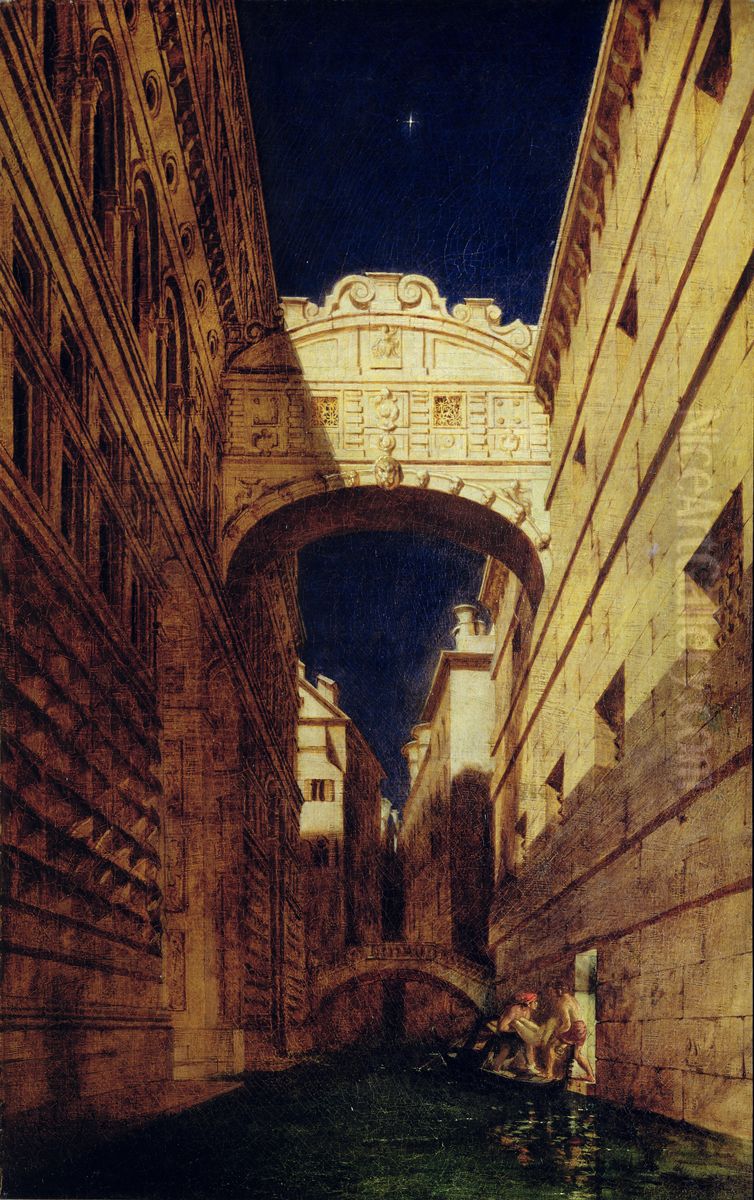 The Bridge of Sighs Oil Painting by William Etty