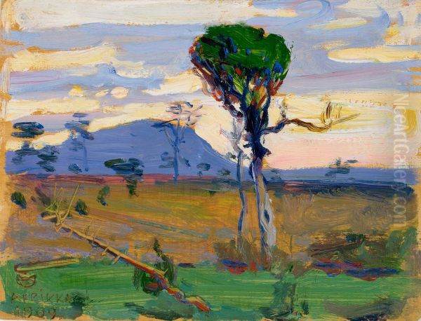 Berget Donia Sabuk Oil Painting by Akseli Gallen-Kallela