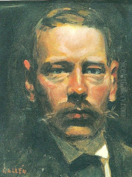 Adolf Paul Oil Painting by Akseli Valdemar Gallen-Kallela