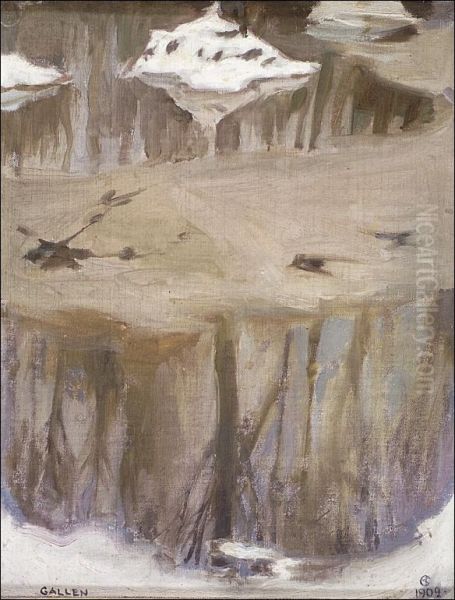 Heijastuksia Oil Painting by Akseli Valdemar Gallen-Kallela