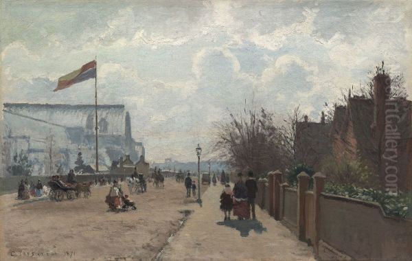 The Crystal Palace Oil Painting by Camille Pissarro