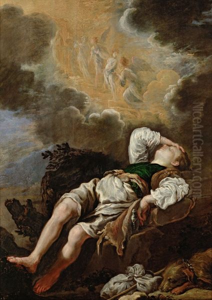 Jakobs Traum von der Himmelsleiter Oil Painting by Domenico Fetti