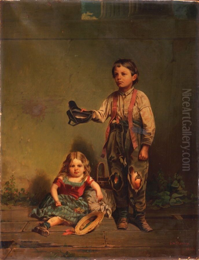 Beggar Boy Oil Painting by John Mix Stanley