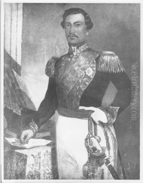 Portrait of King Kamehameha III Oil Painting by John Mix Stanley
