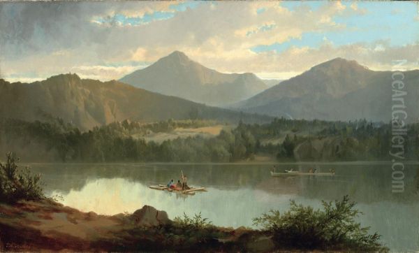 Western Landscape Oil Painting by John Mix Stanley