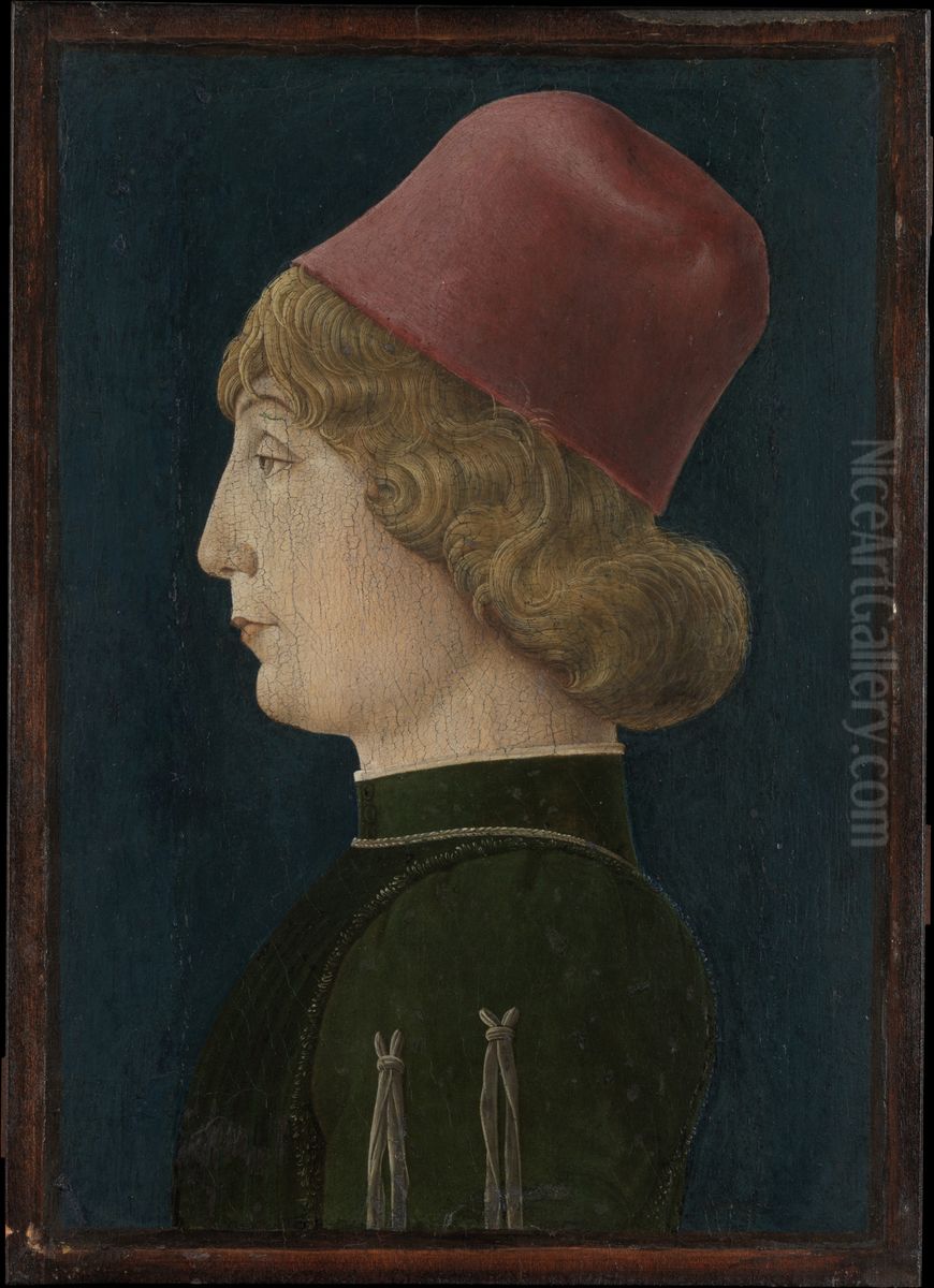Portrait of a Young Man Oil Painting by Cosimo Tura Portrait of a Young Man Oil Painting by Cosimo Tura