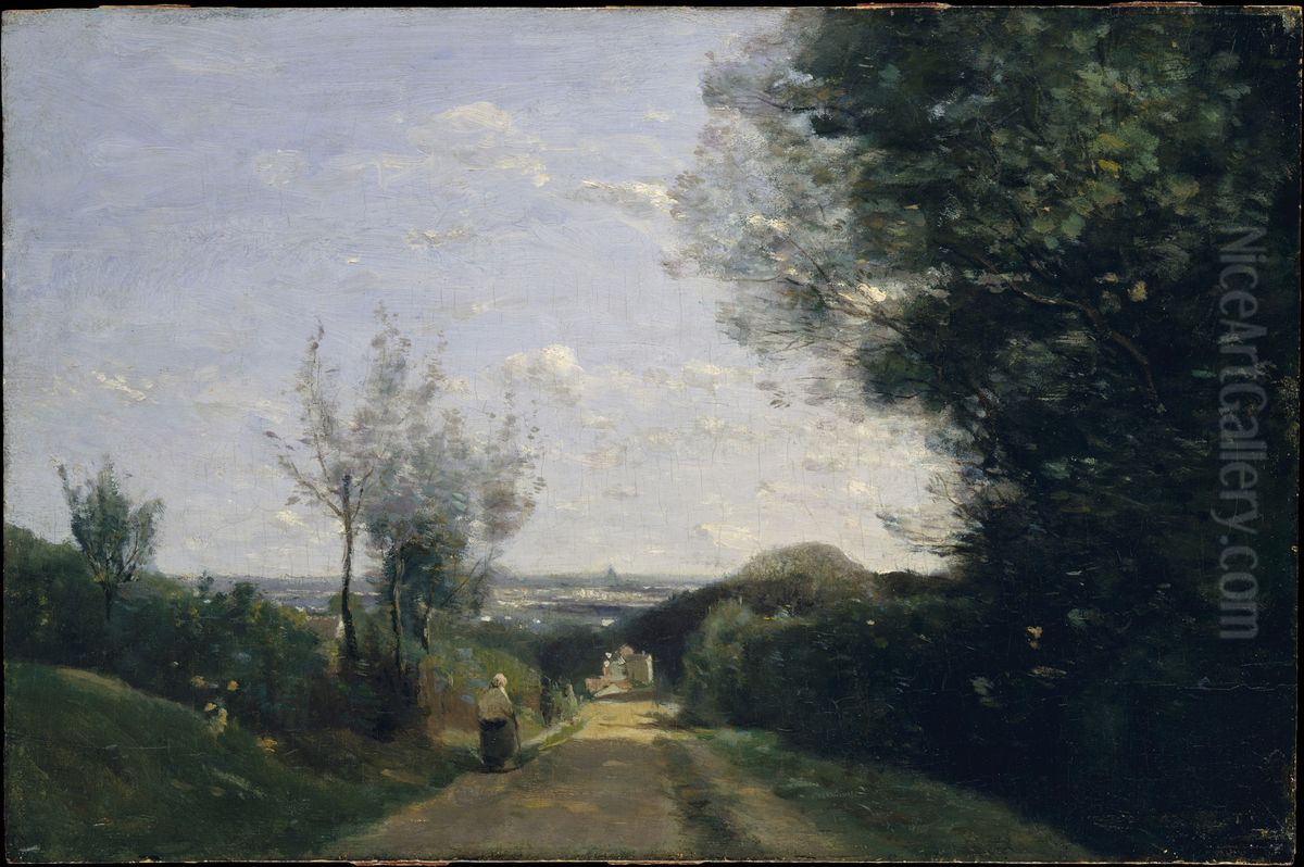 The Environs of Paris Oil Painting by Jean-Baptiste Camille Corot