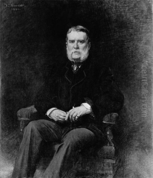 John Taylor Johnston (1820-1893) Oil Painting by Leon Bonnat