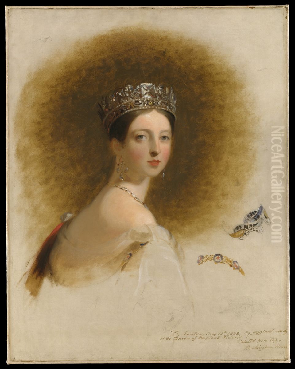 Queen Victoria Oil Painting by Thomas Sully