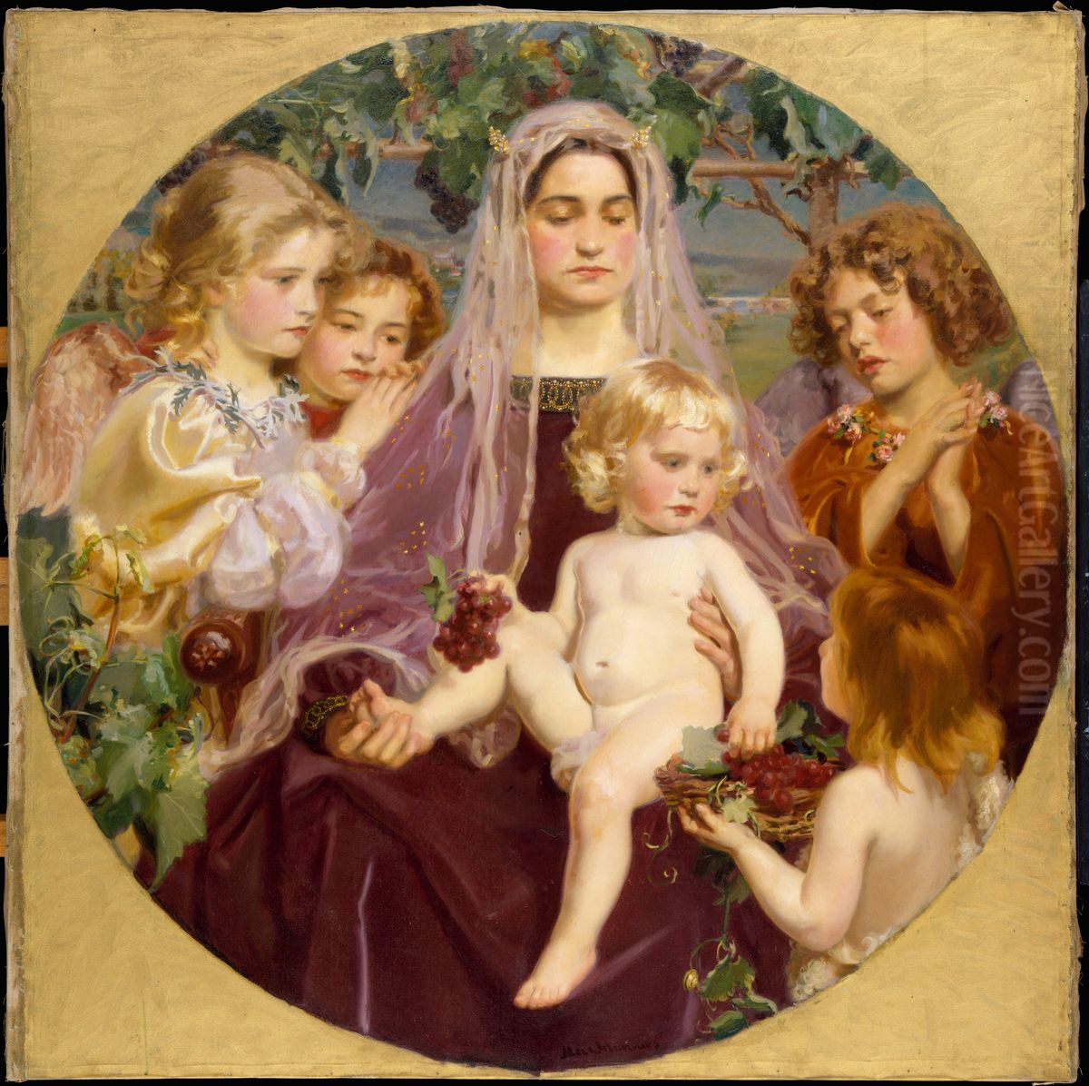 Madonna of Giverny Oil Painting by Frederick William MacMonnies