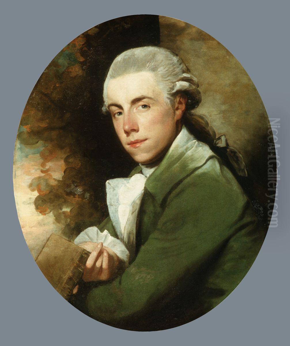 Man in a Green Coat Oil Painting by Gilbert Stuart