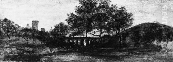 The Bridge Oil Painting by Albert Pinkham Ryder