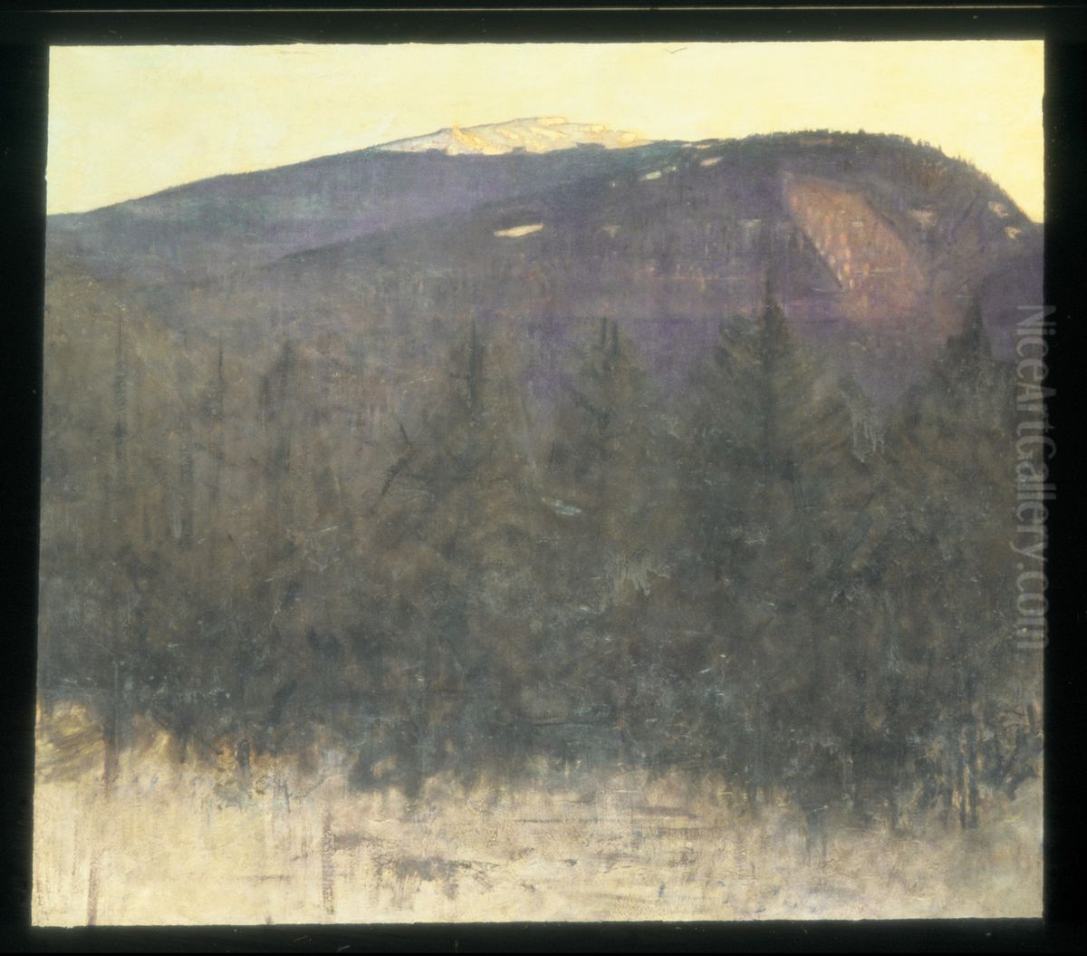 Winter Sunrise, Monadnock Oil Painting by Abbott Handerson Thayer