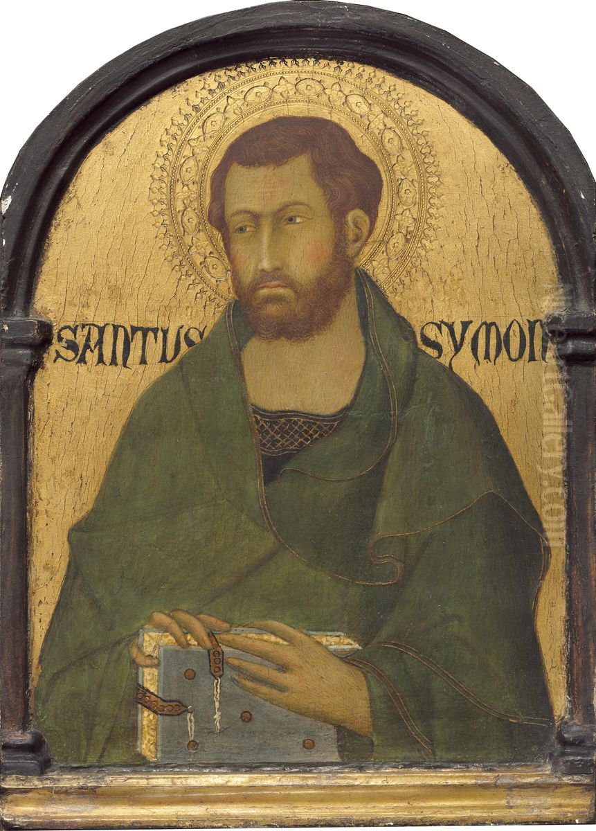 Saint Simon Oil Painting by Simone Martini