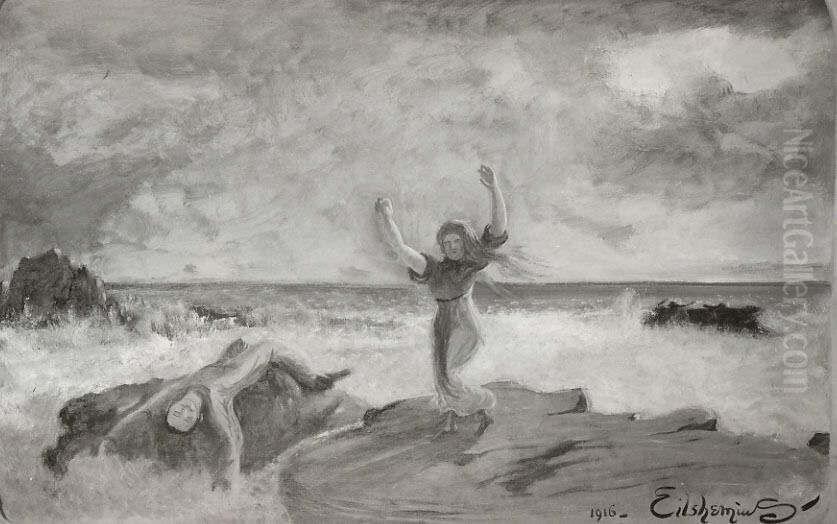 Tragedy of the Sea Oil Painting by Louis Eilshemius