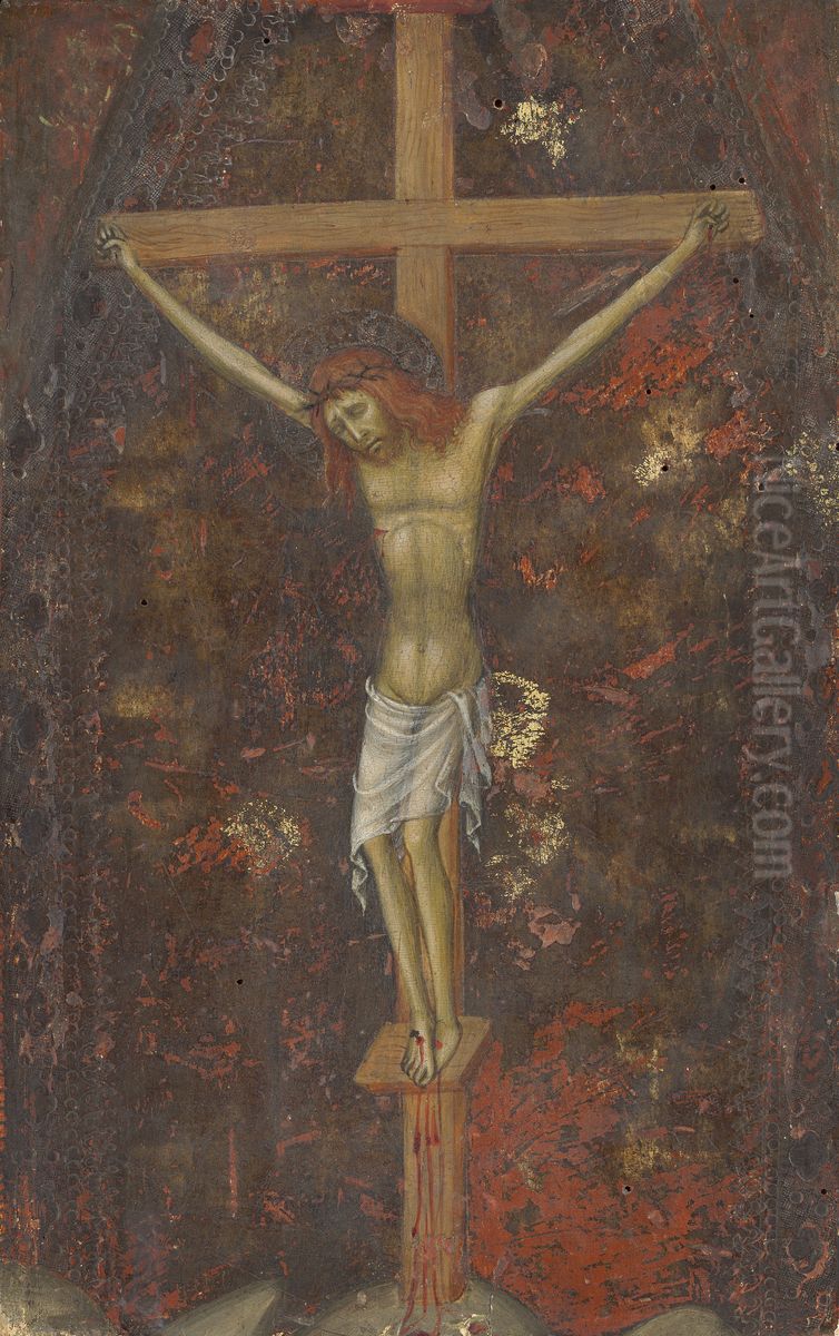 Christ on the Cross [reverse] Oil Painting by Andrea Di Bartolo