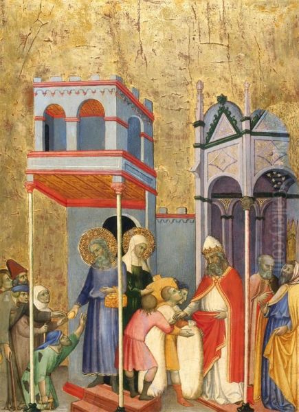 Joachim And The Beggars Oil Painting by Andrea Di Bartolo