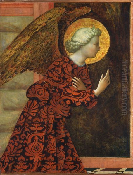 The Archangel Gabriel Oil Painting by Masolino da Panicale