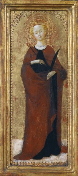 Saint Apollonia Oil Painting by Stefano di Giovanni