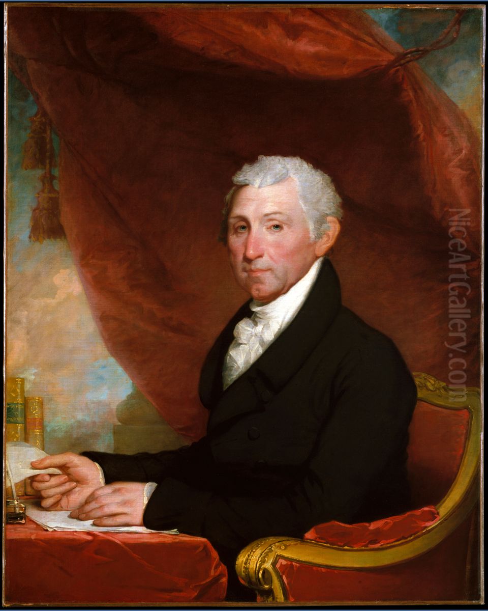 James Monroe Oil Painting by Gilbert Stuart James Monroe Oil Painting by Gilbert Stuart