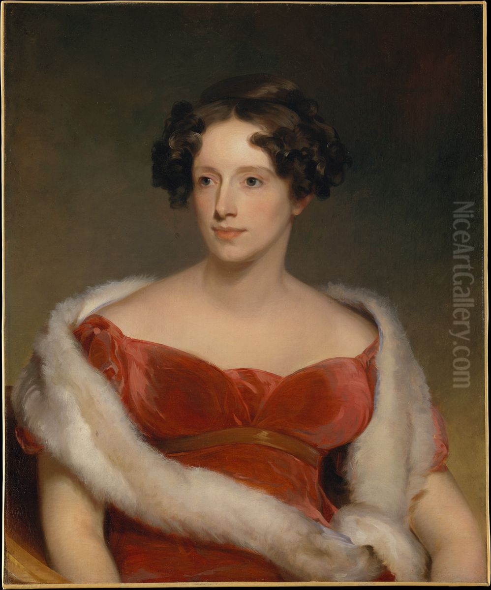 Mrs. John Biddle (Eliza Falconer Bradish) Oil Painting by Thomas Sully