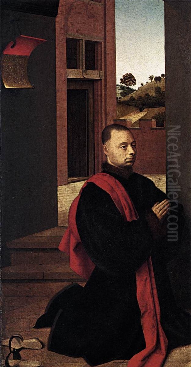 A Donator Oil Painting by Petrus Christus