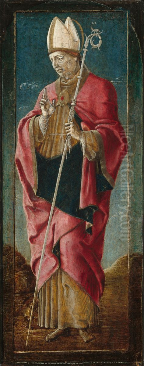 Hl. Maurelius von Ferrara Oil Painting by Cosimo Tura