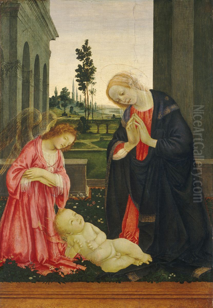 The Adoration of the Child Oil Painting by Filippino Lippi