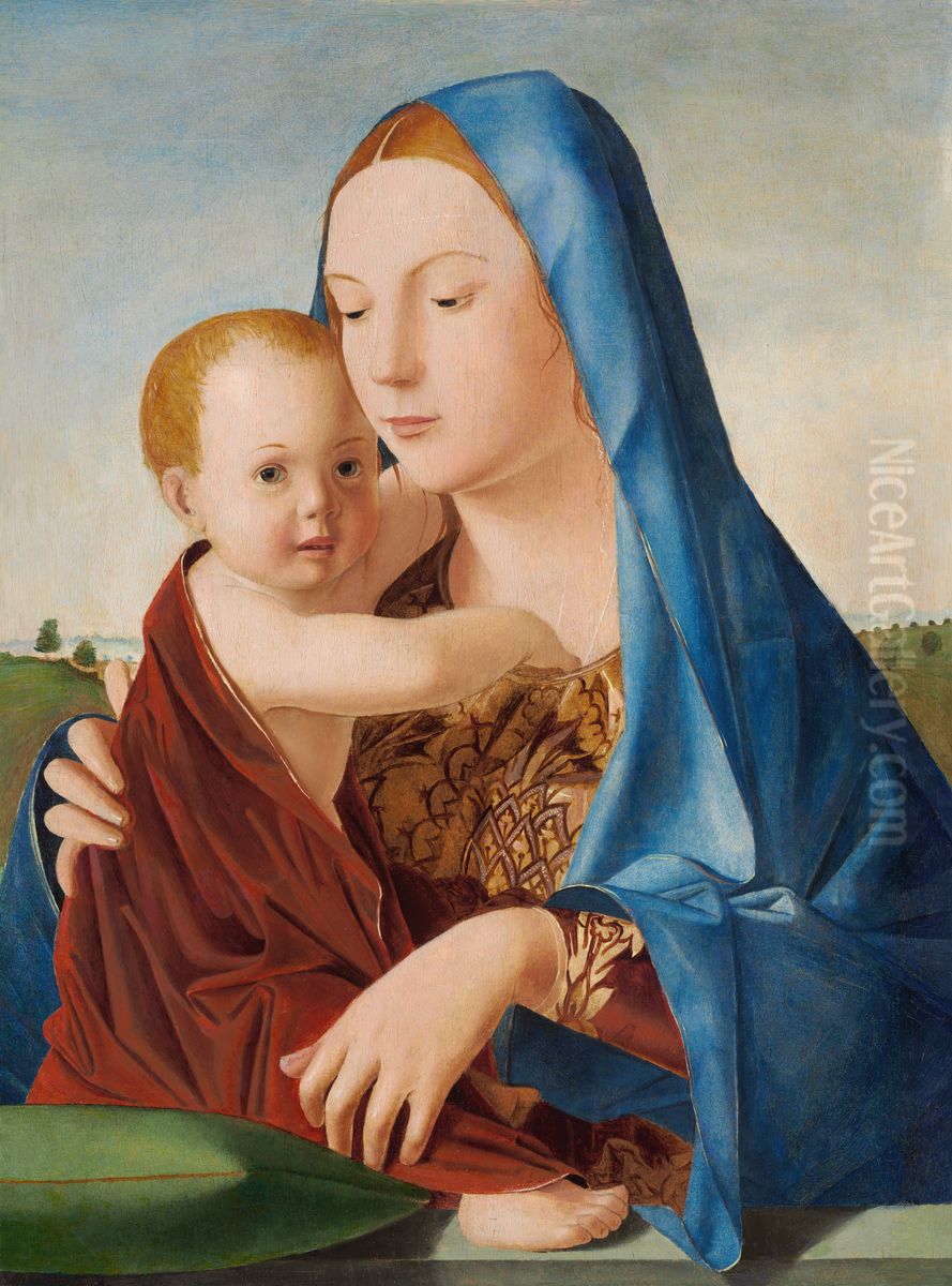 Benson Madonna Oil Painting by Antonello da Messina