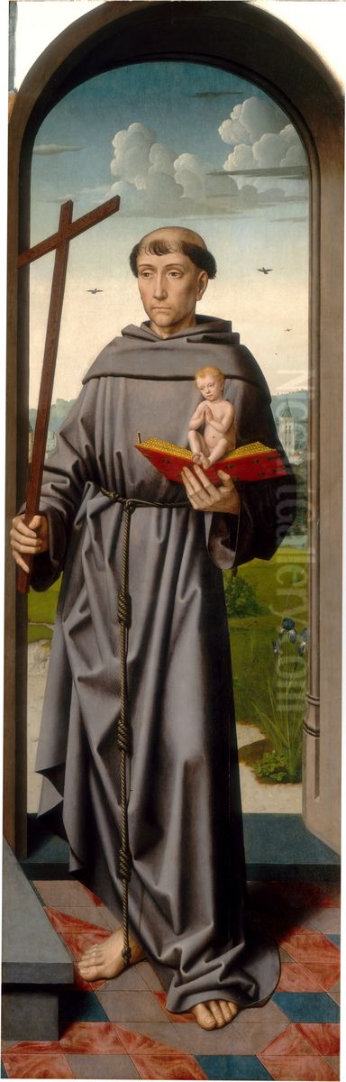 Saint Anthony of Padua [right panel] Oil Painting by Gerard David