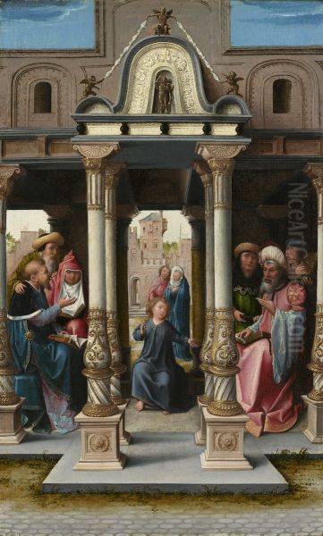 Christ among the Doctors Oil Painting by Orley, Bernard van