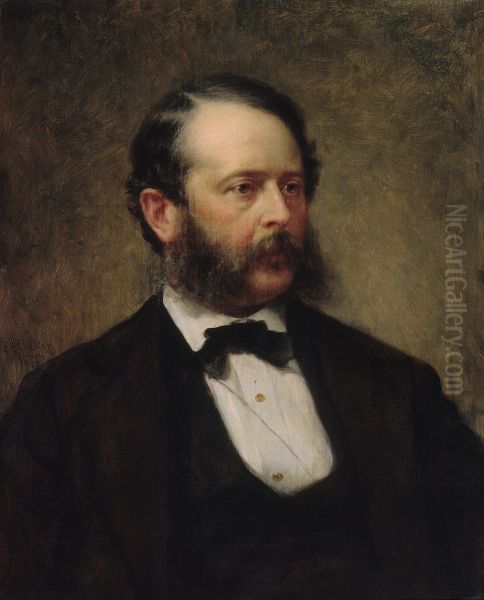 John F. Kensett Oil Painting by George Augustus Baker
