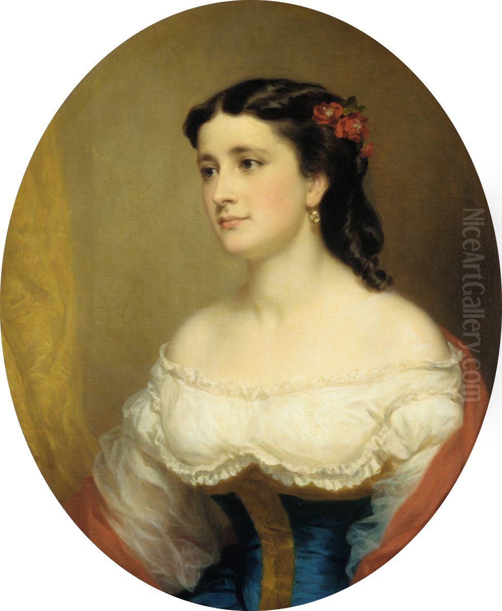 Mrs. William Loring Andrews Oil Painting by George Augustus Baker