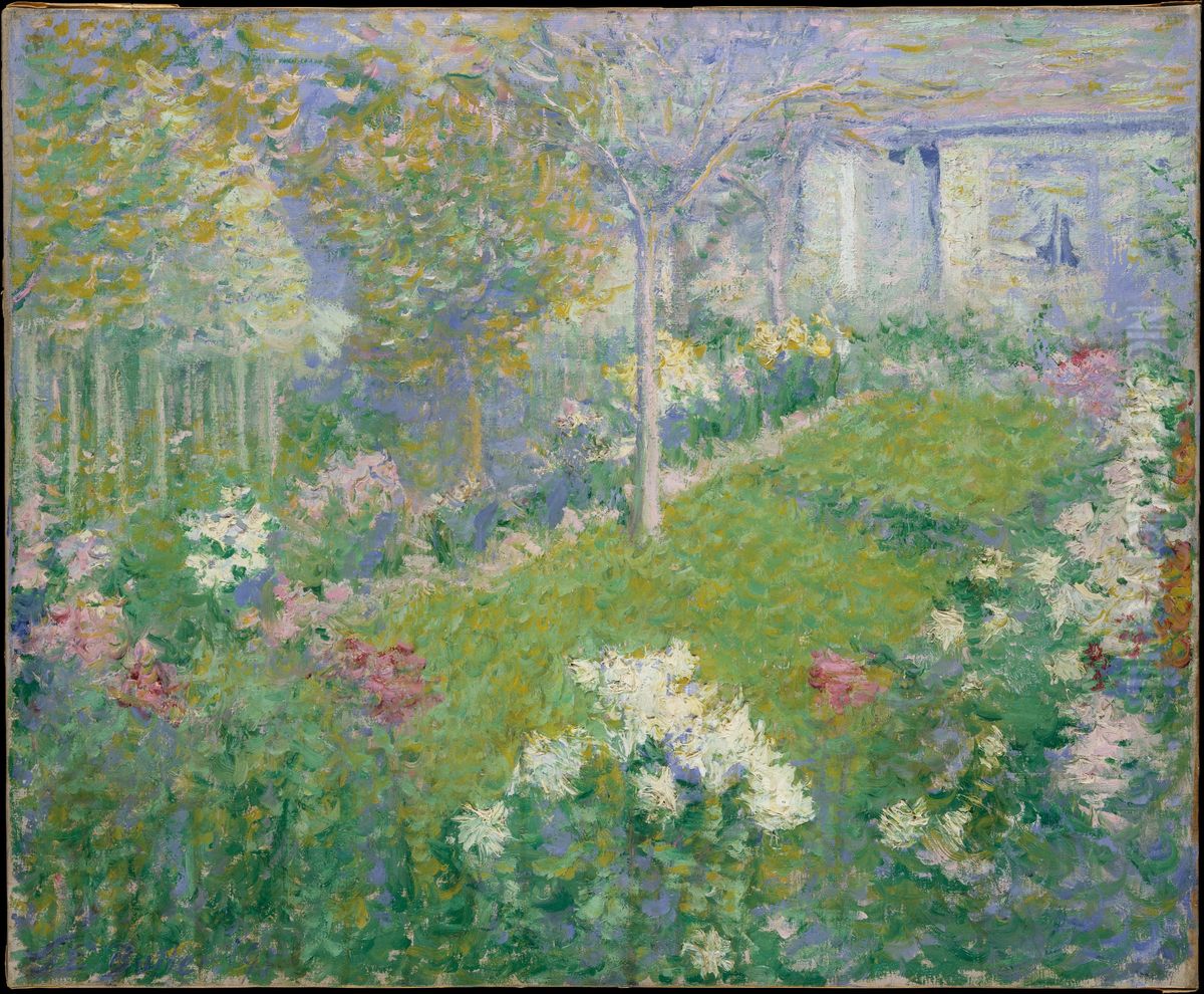 Un Jardin, Maison Baptiste Oil Painting by Theodore Earl Butler