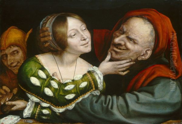 Ill-Matched Lovers Oil Painting by Quinten Metsys