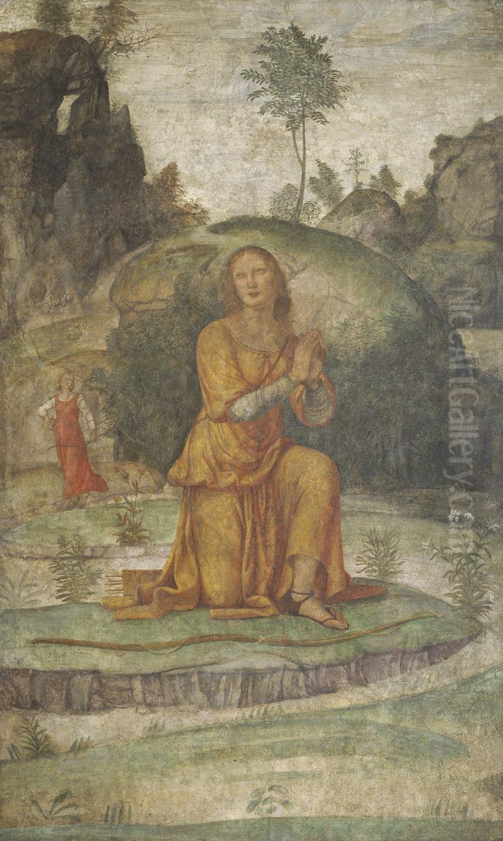Procris' Prayer to Diana Oil Painting by Bernardino Luini