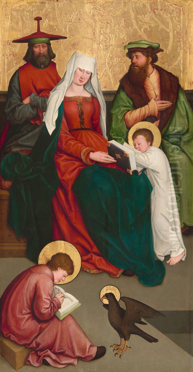 Maria Salome und ihre Familie Oil Painting by Bernhard Strigel